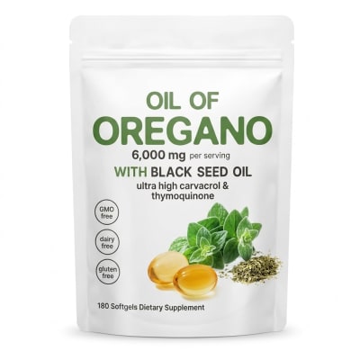 Oil Of Oregano Immunity Softgels With Black Seed Oil - 180 Count