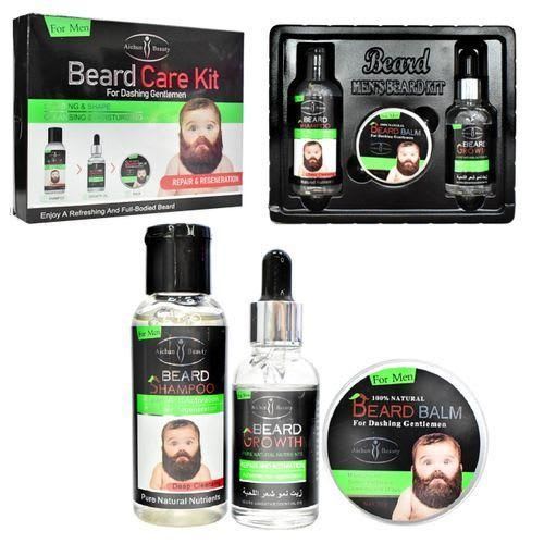 Aichun Beauty Superior Beard Care Kit Trio: Shampoo, Oil, And Balm Set (Aichun Beauty) - Image 1