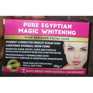 Pure Egyptian Magic whiten Acne Remover Facial Soap and Pigment Corrector apricot scrub soap (Pure Egyptian)×1