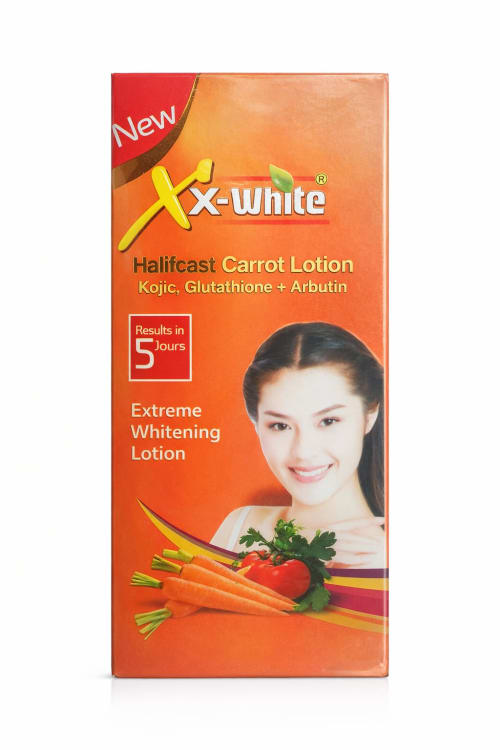 Halfcast Carrot Lotion - Advanced Kojic, Glutathione & Arbutin Formula - 400ml - Image 1