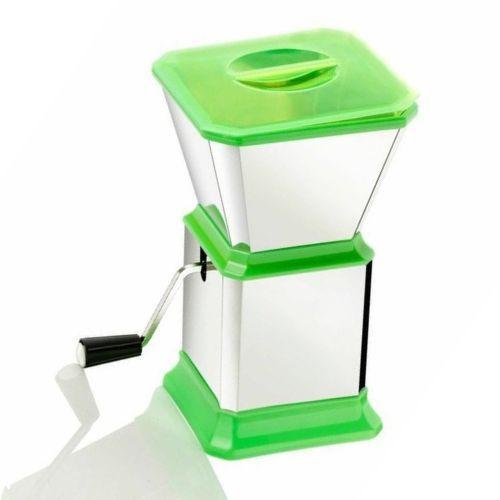Stainless Hand Grinder: IDEAL FOR Dry Fruits, Peanuts, Chilli, Ginger, Pepper, Tomatoes, Garlic Etc (GREEN)