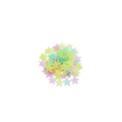3D Glow In The Dark Star Wall Stickers – Luminous Ceiling & Bedroom Decorative Stars - Image 1