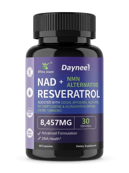 Daynee NAD+ Resveratrol Advanced Formula - 8,457mg - Cellular Energy & DNA Health - Image 1