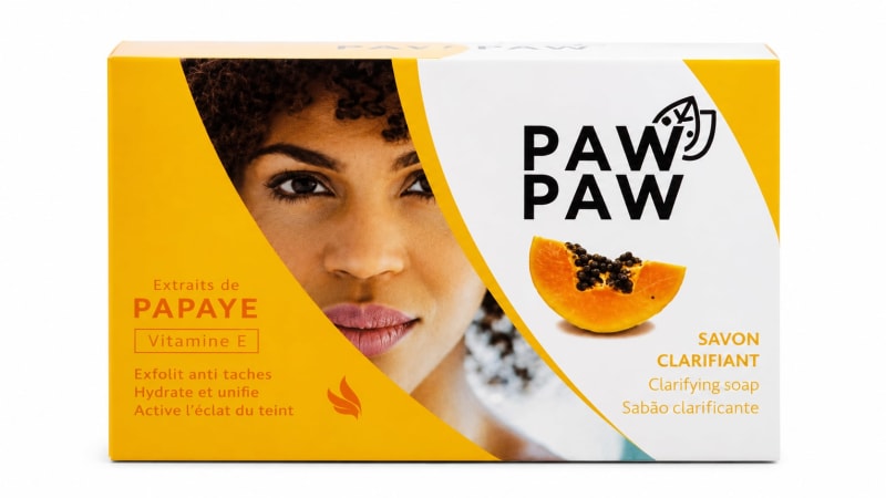 Paw Paw Clarifying Soap with Papaya Extract and Vitamin E - 180g - Image 1