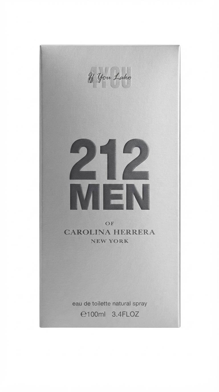 4YOU 212 Men Eau de Toilette Natural Spray - 100ml / 3.4 fl. oz. - Image 1