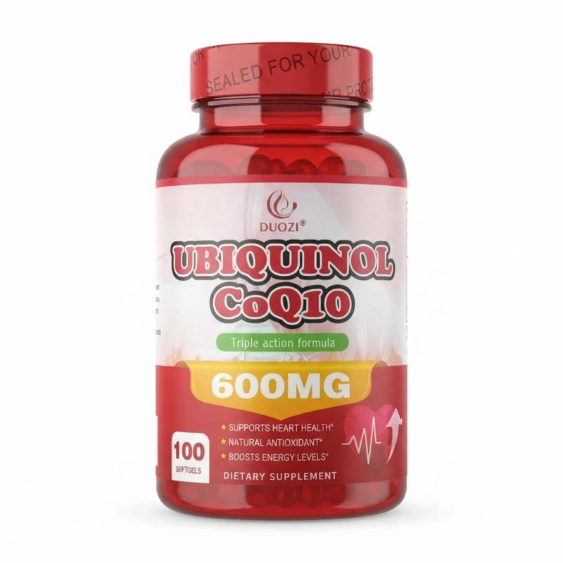 Duozi Ubiquinol Coq10 600mg Supplement - Cellular Energy & Daily Vitality - 100 Softgels - Image 1
