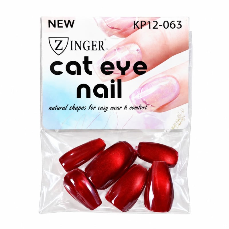Zinger Cat Eye Nail Set KP12-063 - WINE - Image 1