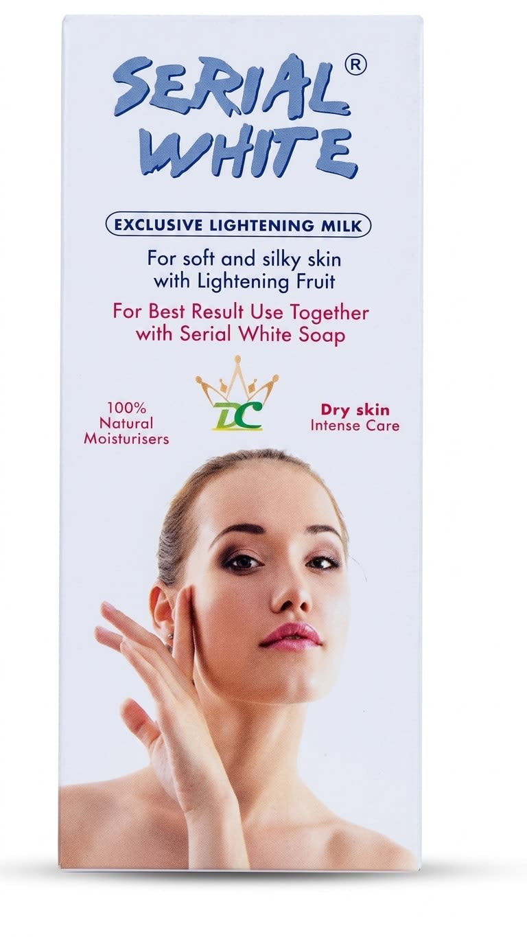 Serial White Exclusive Lightening Milk - For Dry Skin Intense Care - 450ml - Image 1