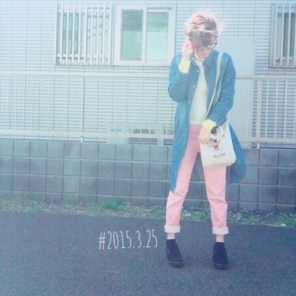 ピンク パンツ スキニー Uniqlo チノパン カラーパンツのコーディネート一覧 Cbk カブキ