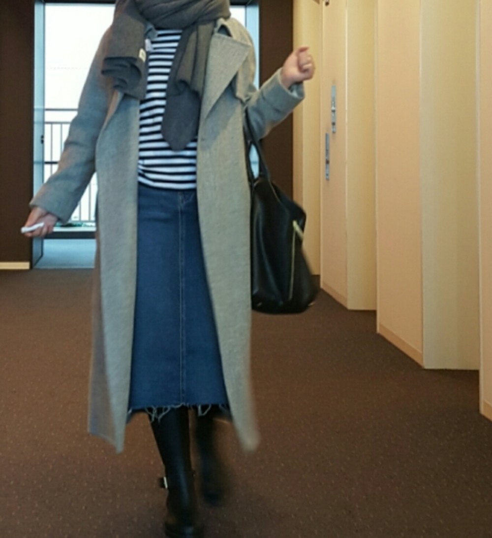 無地 グレー ストール IENA（イエナ） x MADISONBLUE（マディソン