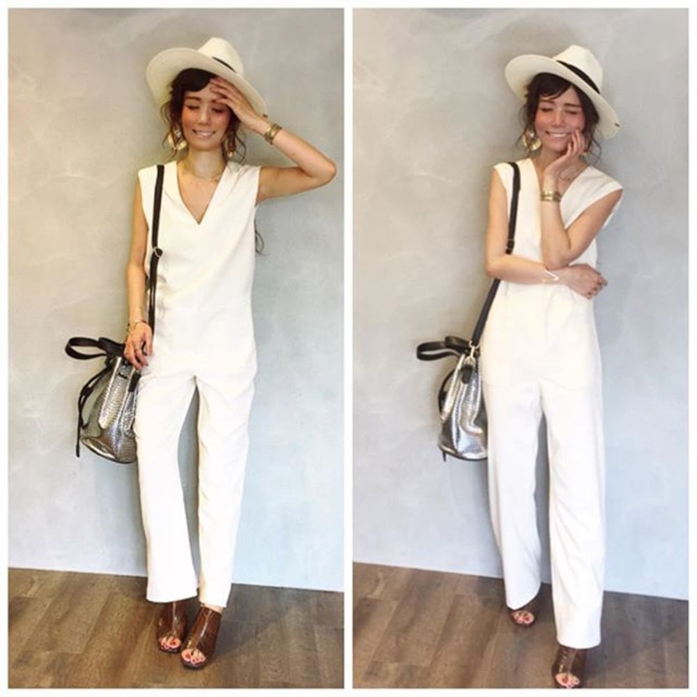 ホワイト オールインワンのコーディネート一覧 Cbk カブキ