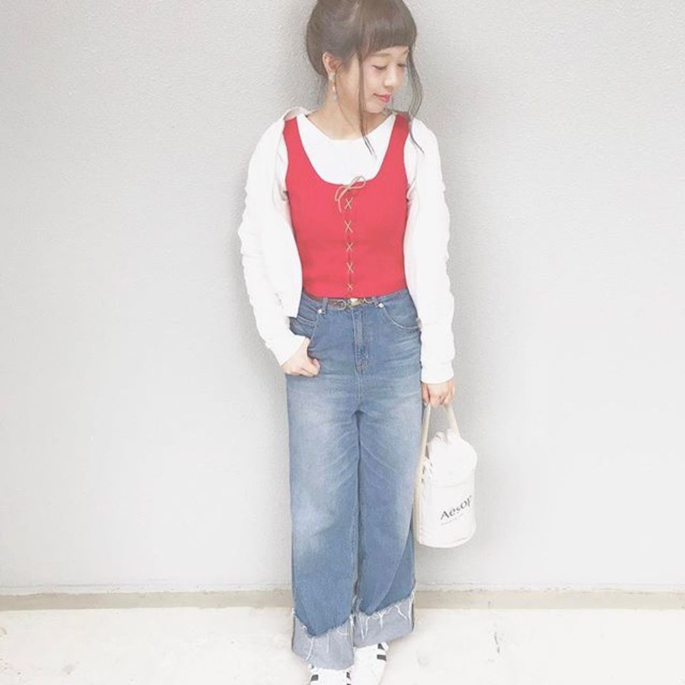 デニム ワイドパンツのコーディネート一覧 Cbk カブキ