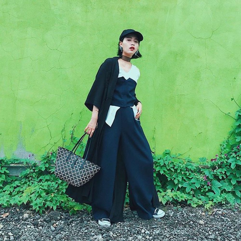 ブラック セットアップ ビスチェ ワイドパンツのコーディネート一覧 Cbk カブキ