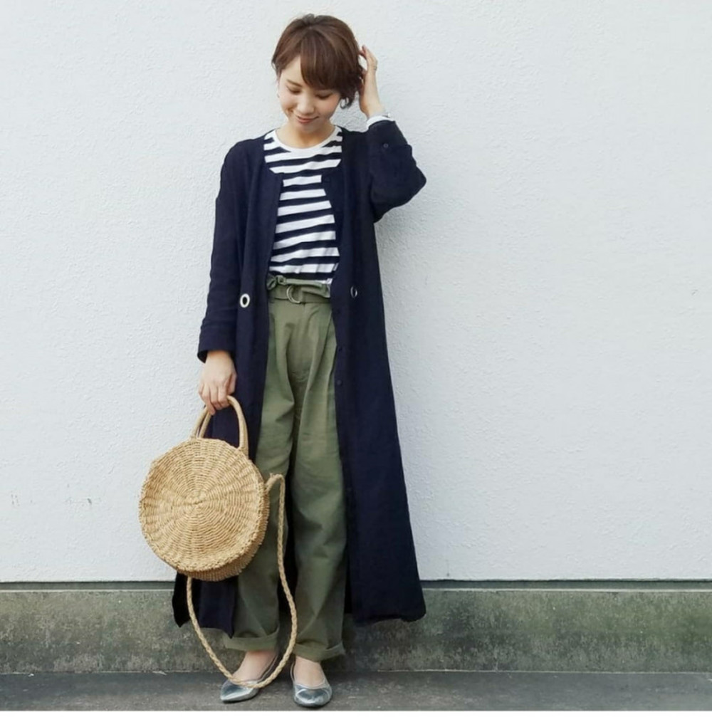 ネイビー ノーカラー ロングシャツのコーディネート一覧 Cbk カブキ