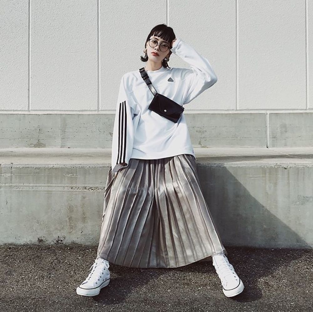 ホワイト スウェット adidas（アディダス） MOUSSY（マウジー） x KBF