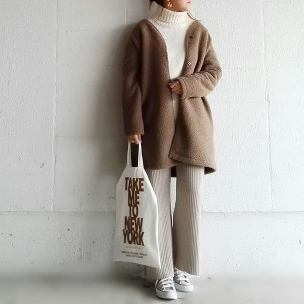 リブニットパンツのコーディネート一覧 Cbk カブキ