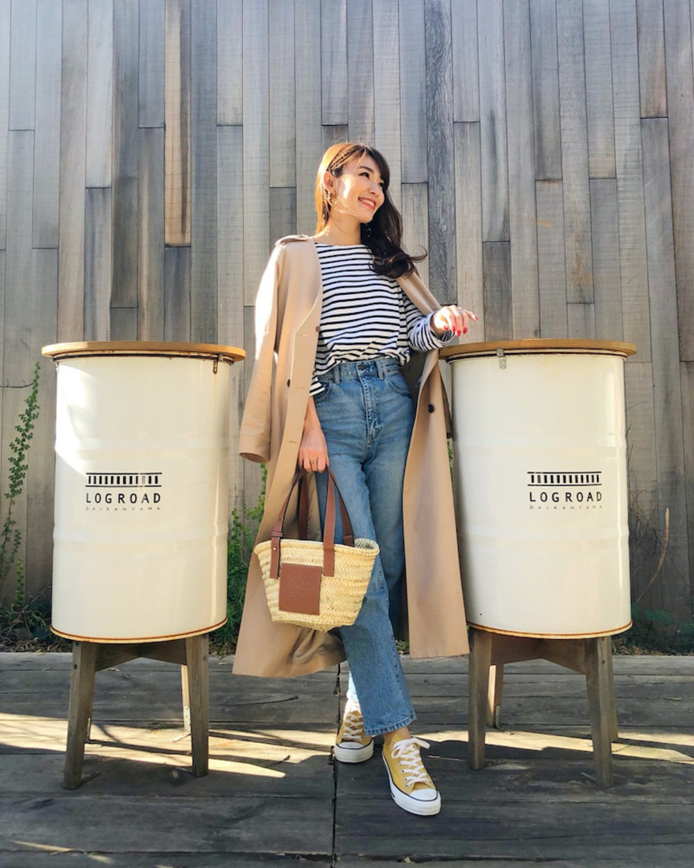 LOEWE かごバッグ ベージュ/黒 LOEWE（ロエベ） かごバッグ STANDARD A5 TOTE BAG スタンダード