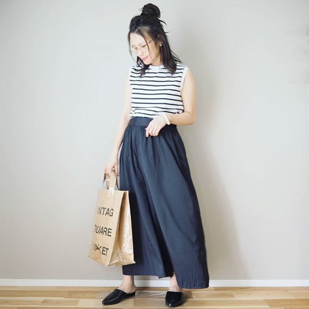 ネイビー ガウチョパンツのコーディネート一覧 Cbk カブキ