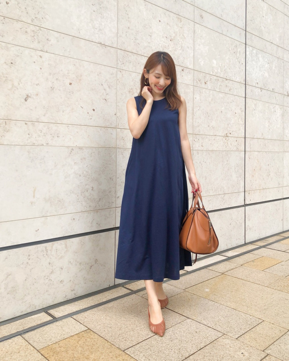 ブラウン ハンドバッグ LOEWE（ロエベ） x UNIQLO（ユニクロ  