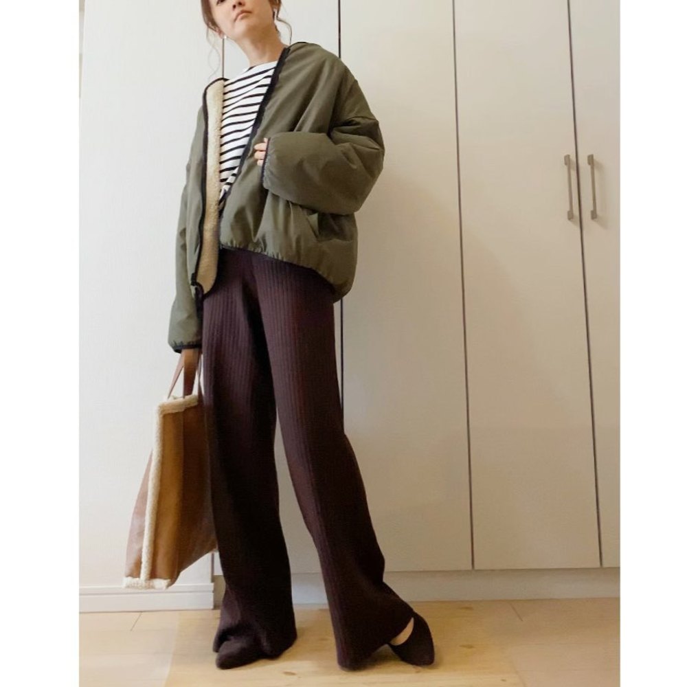 カーキ リバーシブル ブルゾンのコーディネート一覧 Cbk カブキ