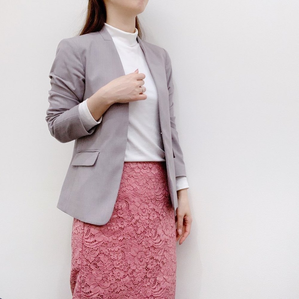 【新品・未使用品】 UNIQLO ＋J ノーカラージャケット＆スカート 見逃してた「＋J」のダブルフェイスノーカラージャケット