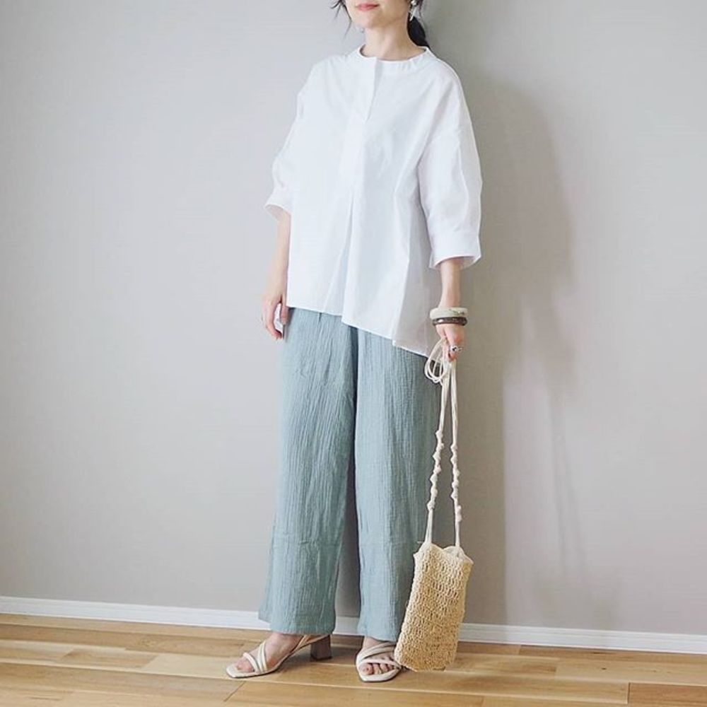 ベージュ ガーゼワイドパンツのコーディネート一覧 Cbk カブキ