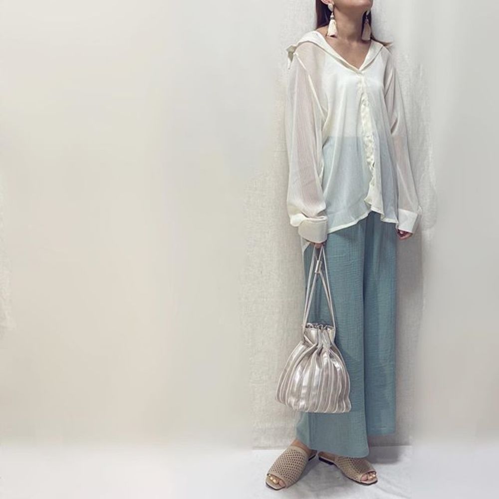 ベージュ ガーゼワイドパンツのコーディネート一覧 Cbk カブキ