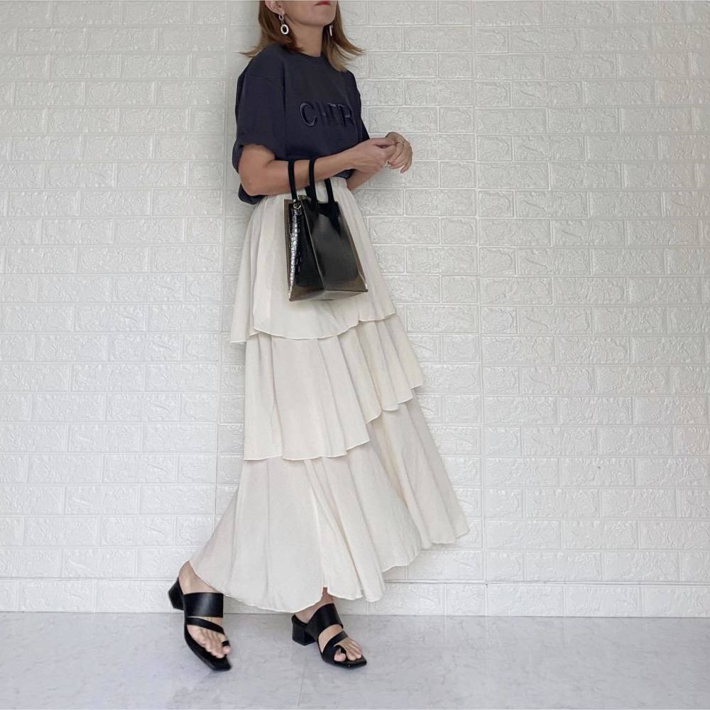 ロング フリル スカートのコーディネート一覧 Cbk カブキ ロング フリル スカートのコーディネート一覧 Cbk カブキ