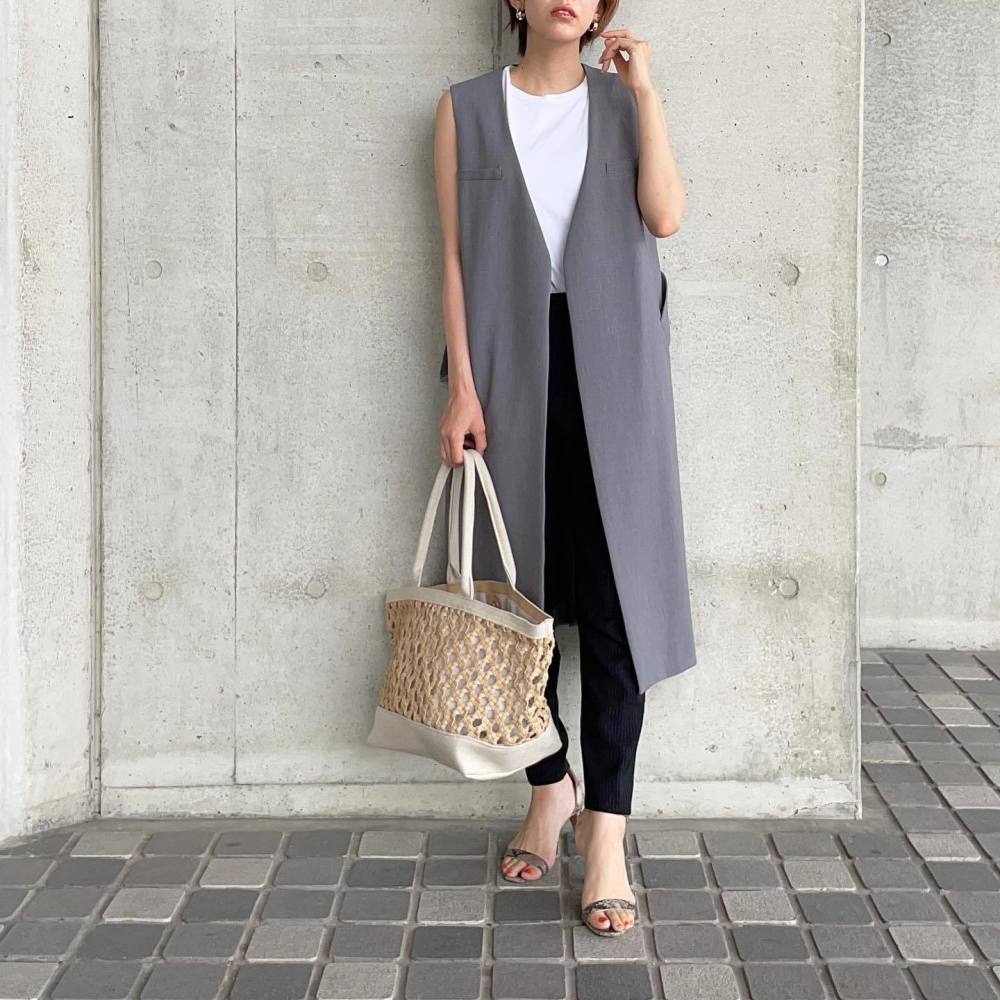 人気カラー グレージュ 【SEA】 かごバッグ 極美品 2023年1番人気デザイン！花柄ミックスSグレージュ 2WAYプラカゴ