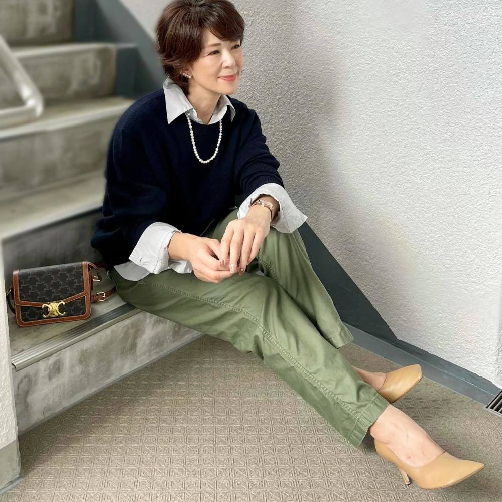 ネイビー ニットのコーディネート一覧 Cbk カブキ