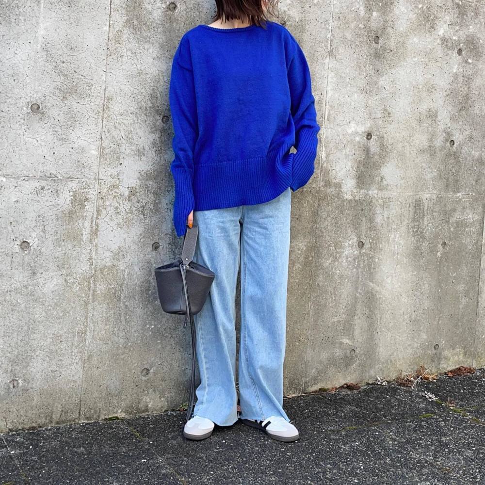 ライトブルー ストレートデニムパンツ 2025 framework デニム