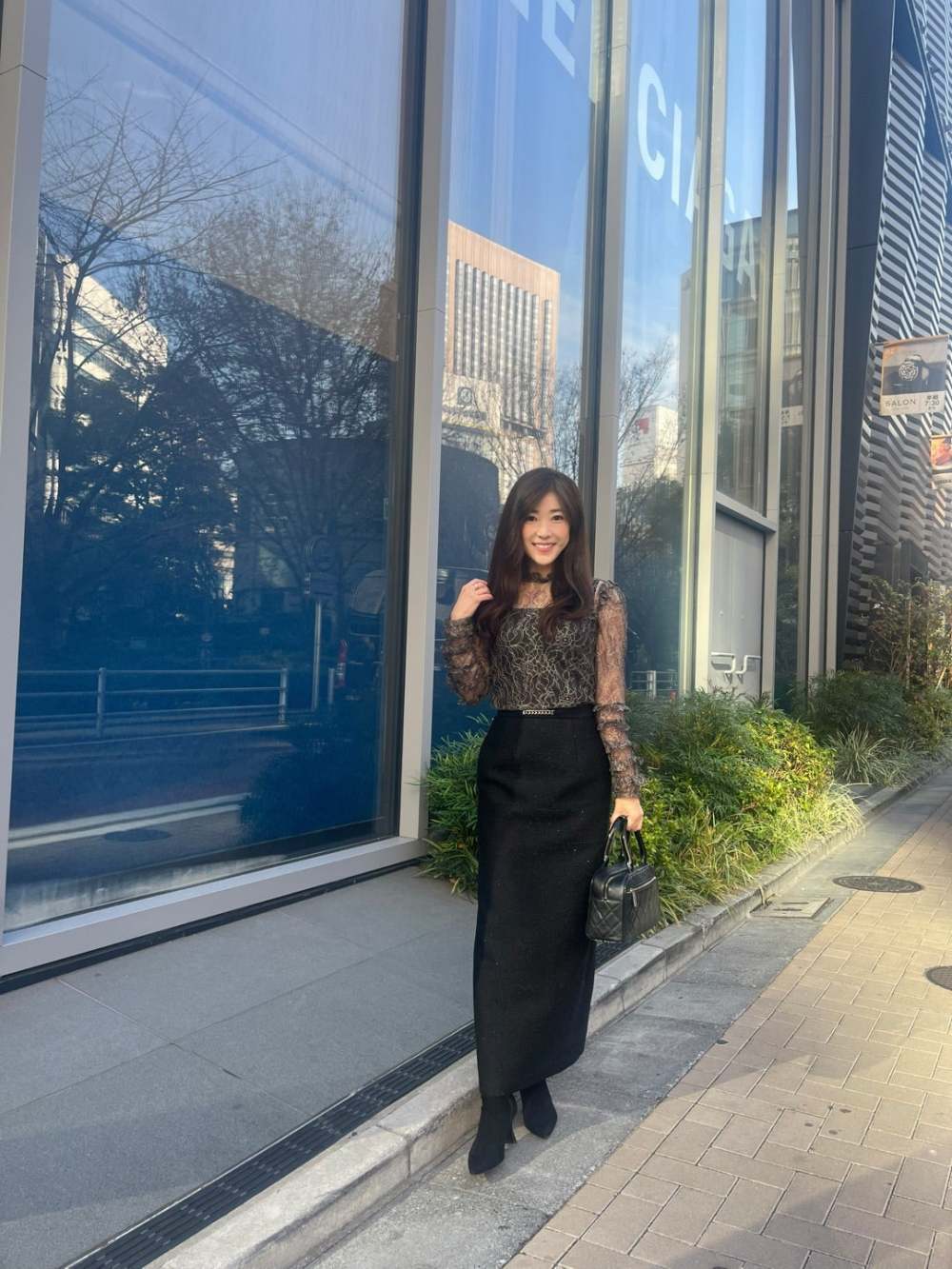 Estella.k】Nicole Denimペンシルべアドレス Estella.K (@_estella.k_)