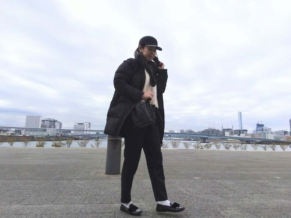 Spick and Span ビーバーフロントZIPコート白 大人コーデ Spick
