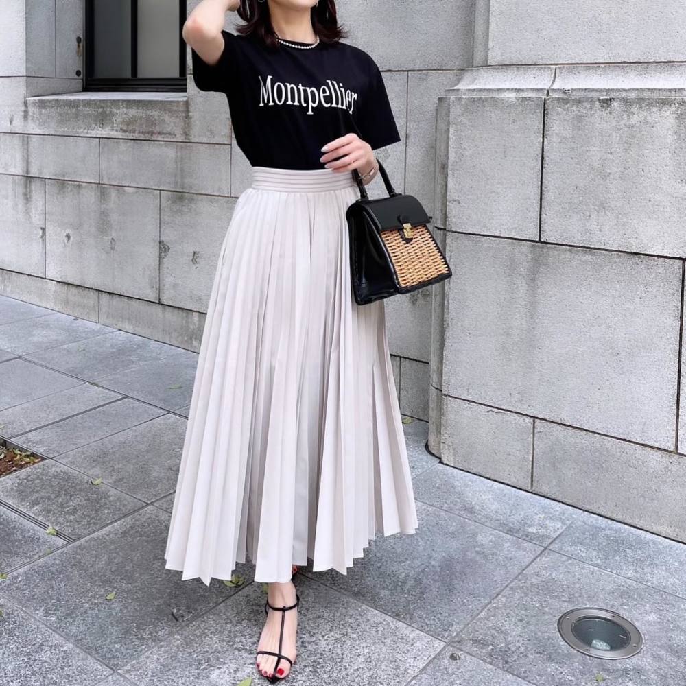 MARONENONFEE 】エアリーボリュームスカート ブラック38 マーロン