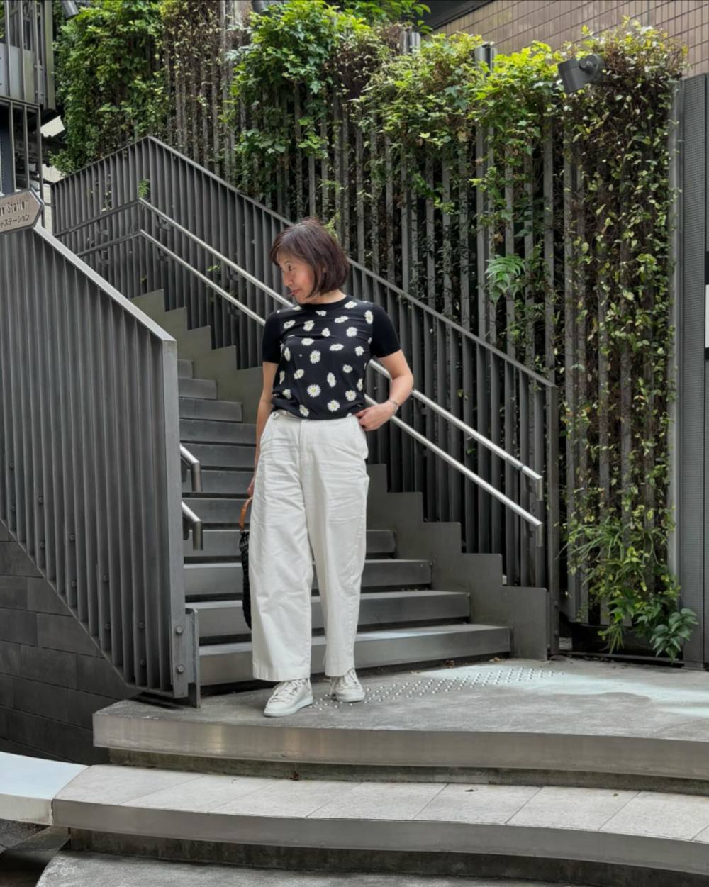 バーニーズニューヨークワンピース40号L ふんわり春夏 