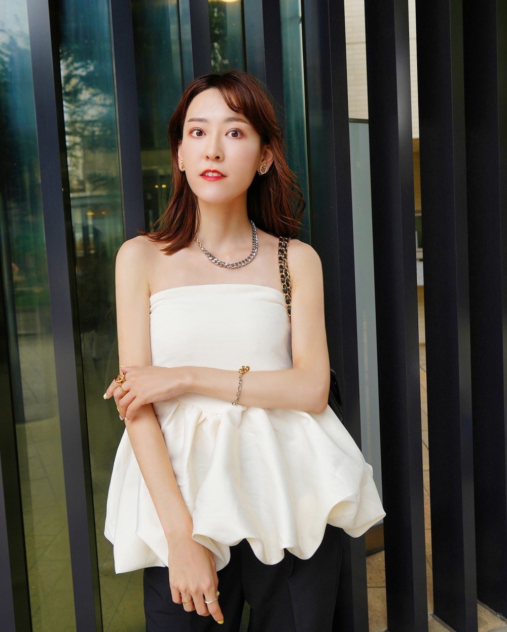 【Hari】TORUGATO ペプラム チューブトップ torugato ぺプラムチューブトップス 白 Sサイズ Hanaさん専用