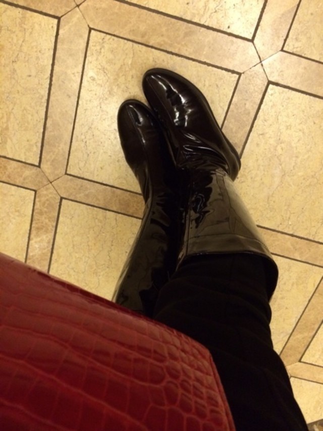 COLE HAAN 黒 ニーハイブーツ（乐天乐酷玛 日本代购-日本代拍-日