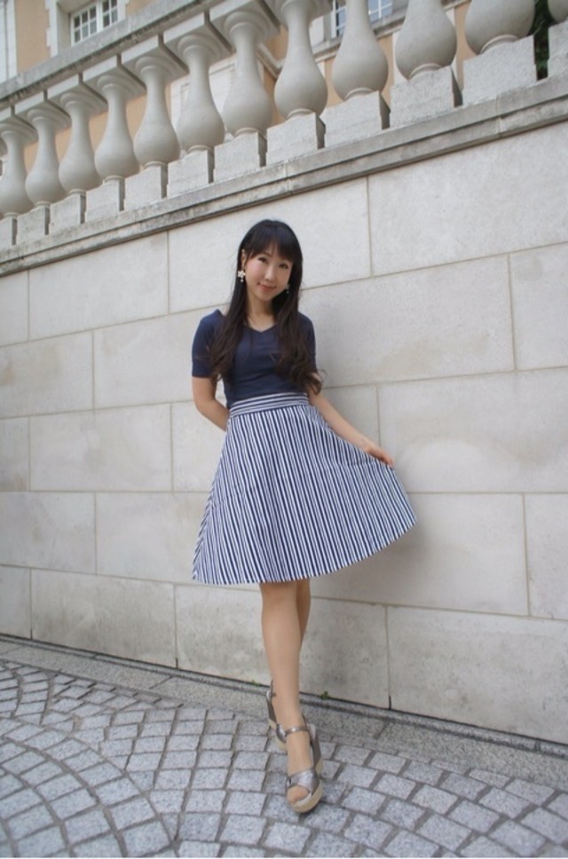 ネイビーのきれいめコーデ♡