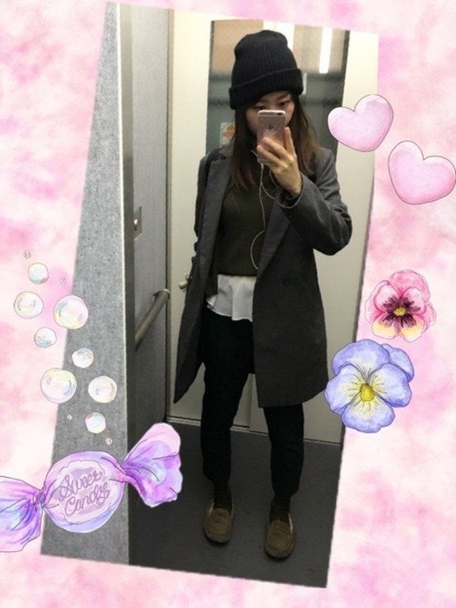 ボーイッシュな重ね着コーデ♡