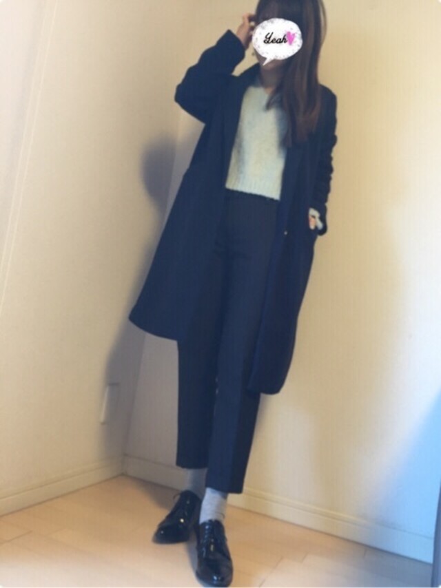 アイスブルー×チャコールグレー♡