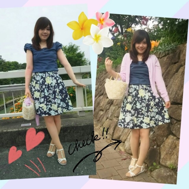 甘めお嬢様コーデ♡