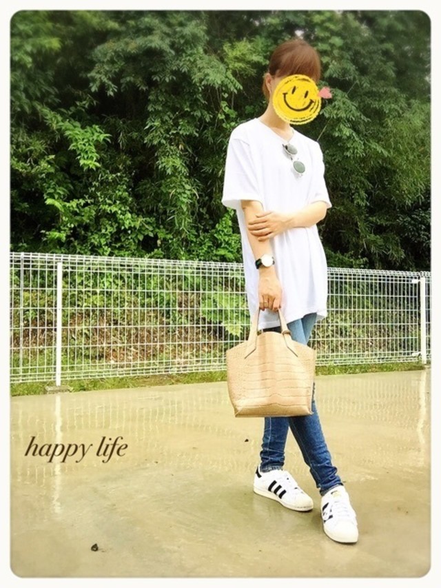 メンズＴシャツでボーイッシュに