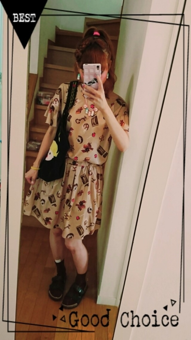 candystripperの総柄ワンピ♡