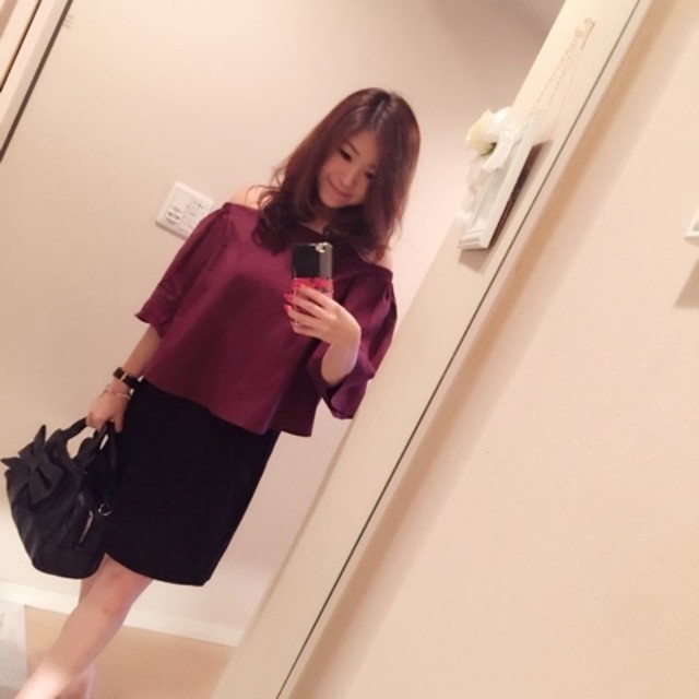 オフショルコンサバコーデ♡