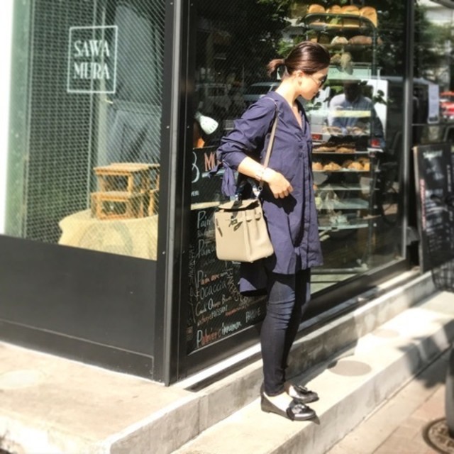 無地 ネイビー シャツワンピース ZARA（ザラ） x rag & bone（ラグ