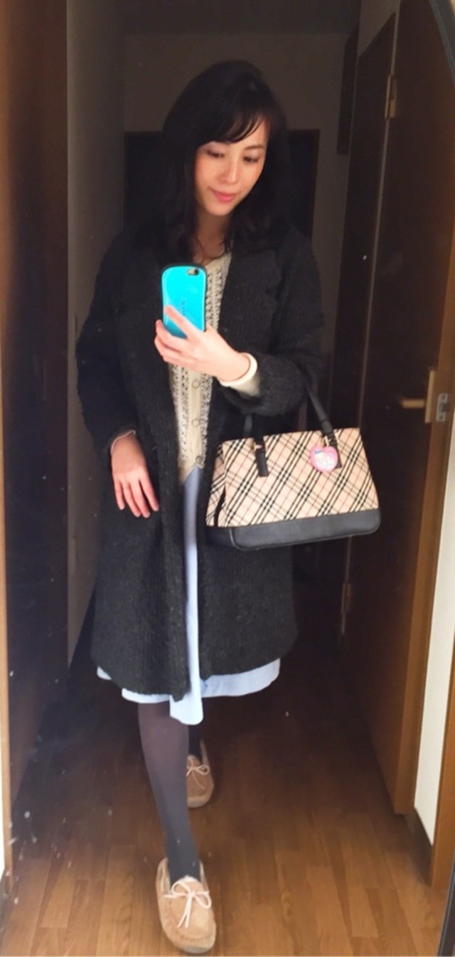 冬こそ明るいお色が好き♡なコーデ