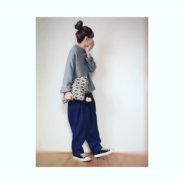 サルエルパンツやジョガーパンツ×ゆるトップスで、リラックスコーデ♪