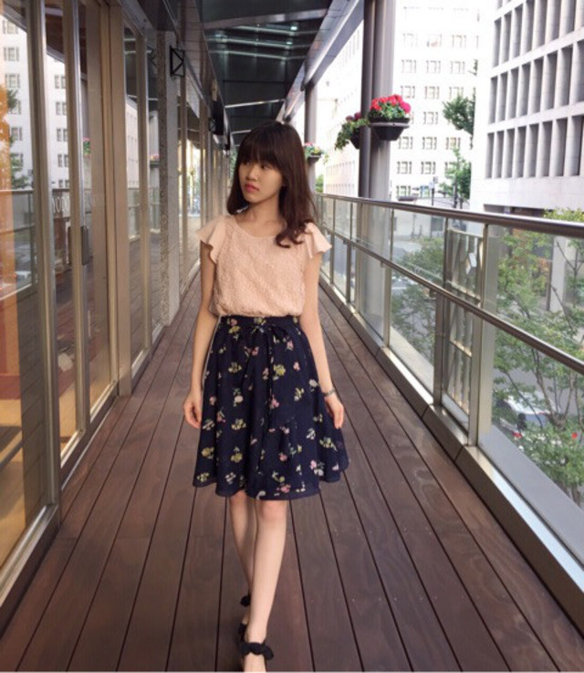 ネイビーシー ウィルセレクション 花柄 スカート | www.360healthservices.com
