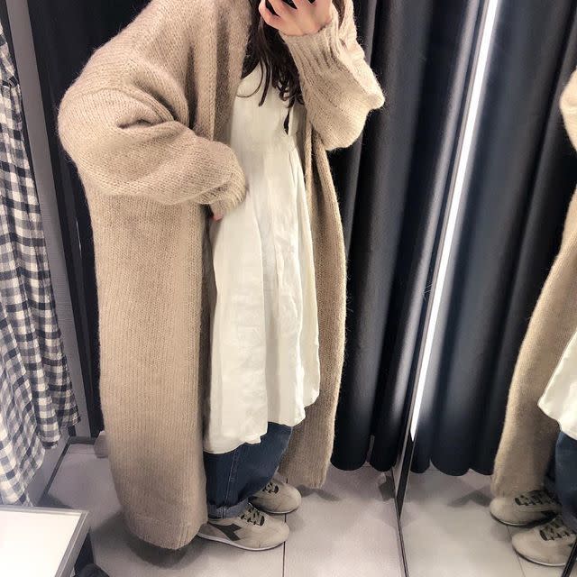 ZARA ニットロングカーディガン S - アウター