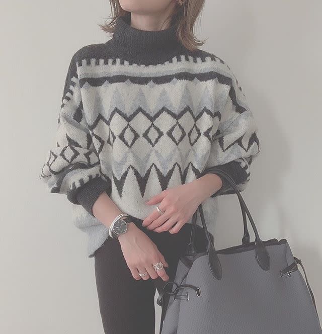 トートバッグ グレー Q Bag（キューバッグ） x H&M（エイチアンドエム